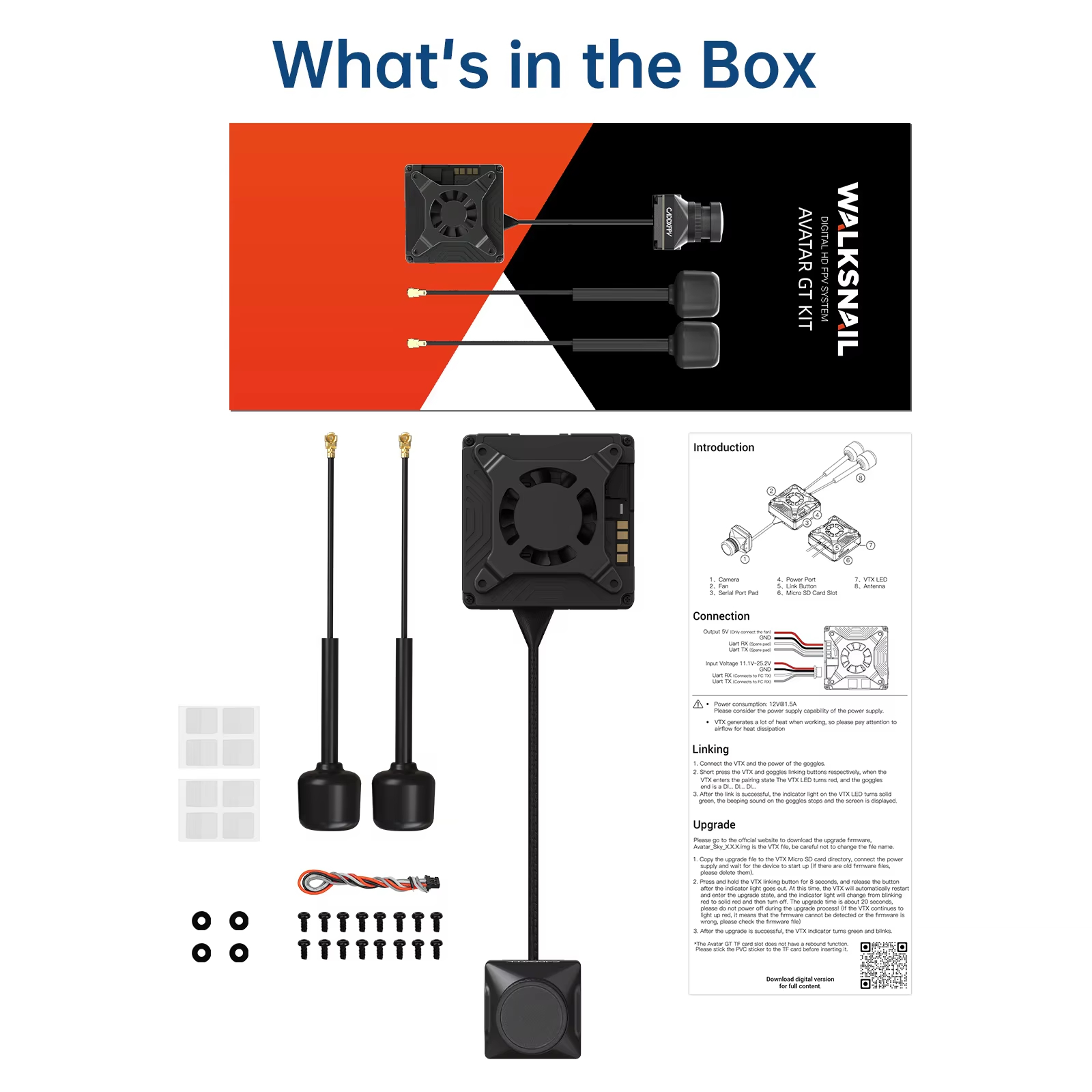Drone Kit Long Range - Kit Caddx Walksnail Avatar GT |
